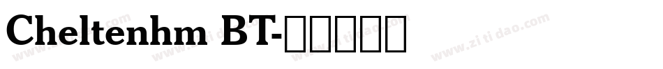 Cheltenhm BT字体转换